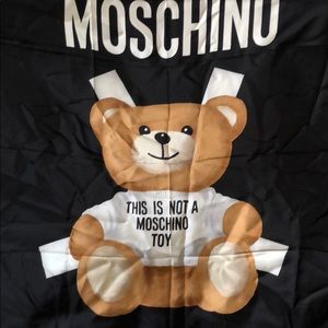 Authentic beautiful Moschino silk scarf